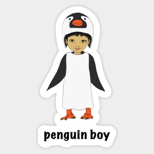 Penguin boy Sticker